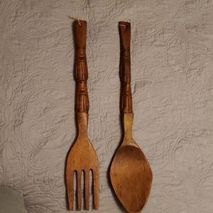 Wooden Spoon and Fork Decor